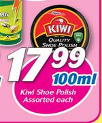 Kiwi Shoe Polish Assorted-100ml Each
