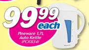 Pineware 1.7Ltr Auto Kettle-Each