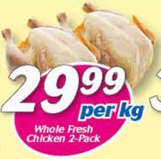 Whole Fresh Chicken 2 Pack-Per Kg
