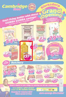 Cambridge Food : Klerksdorp Grand Opening(31 Oct - 6 Nov 2017), page 1