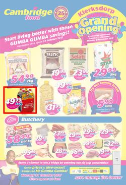 Cambridge Food : Klerksdorp Grand Opening(31 Oct - 6 Nov 2017), page 1
