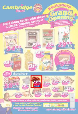 Cambridge Food : Klerksdorp Grand Opening(31 Oct - 6 Nov 2017), page 1