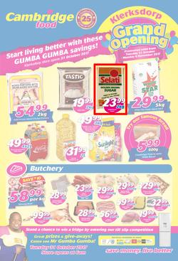 Cambridge Food : Klerksdorp Grand Opening(31 Oct - 6 Nov 2017), page 1