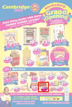 Cambridge Food : Klerksdorp Grand Opening(31 Oct - 6 Nov 2017), page 1