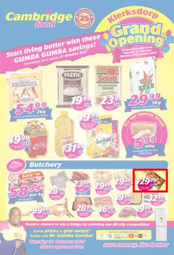 Cambridge Food : Klerksdorp Grand Opening(31 Oct - 6 Nov 2017), page 1