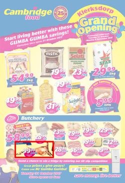 Cambridge Food : Klerksdorp Grand Opening(31 Oct - 6 Nov 2017), page 1