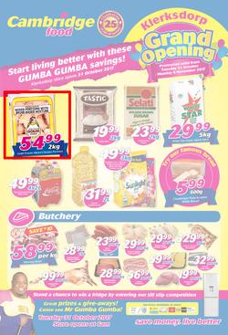 Cambridge Food : Klerksdorp Grand Opening(31 Oct - 6 Nov 2017), page 1