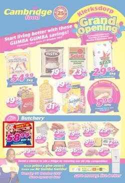 Cambridge Food : Klerksdorp Grand Opening(31 Oct - 6 Nov 2017), page 1