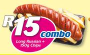 Long Russian + 150g Chips Combo