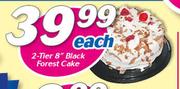 2-Tier 8" Black Forest Cake-Each
