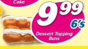 Dessert Topping Buns 6's