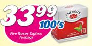 Five Roses Tagless Teabags-100's