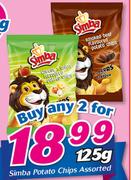 Simba Potato Chips Assorted-2x125g