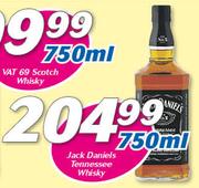 Jack Daniels Tennessee Whisky-750ml