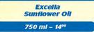 Excella Sunflower Oil 750ml-Each
