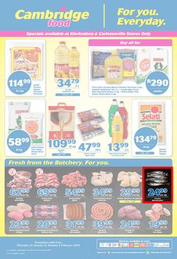 Cambridge Food Klerksdorp : January Month End (24 Jan - 5 Feb 2019), page 1