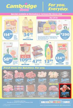 Cambridge Food Klerksdorp : January Month End (24 Jan - 5 Feb 2019), page 1