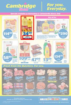 Cambridge Food Klerksdorp : January Month End (24 Jan - 5 Feb 2019), page 1