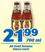 All Gold Tomato Sauce 700ml-Each