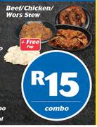Beef/Chicken/Wors Stew+Free Pap