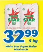 White Star Super Maize Meal 5Kg-Each