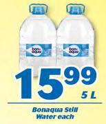 Bonaqua Still Water 5L-Each