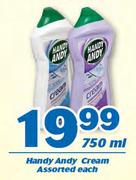 Handy Andy Cream 750ml-Each