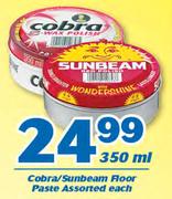 Cobra/Sunbeam Floor Paste 350ml-Each