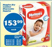 Huggies Dry Comfort Disposable Nappies-Each