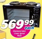 Diamond Mini Oven Spiral Plate-Each