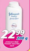 Johnson's Baby Powder-200g Each