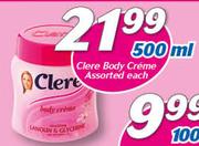 Clere Body Creme-500ml Each