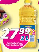 Cambridge Food Pure Sunflower Oil-2Ltr