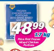 Price First Frozen Mixed Chicken Portions-1.7kg