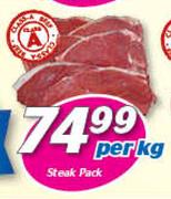 Steak Pack-Per kg