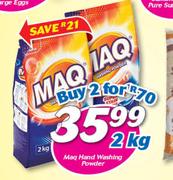 Maq Hand Washing Powder 2kg-For 2