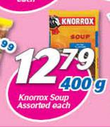 Knorrox Soup Assorted-400g Each