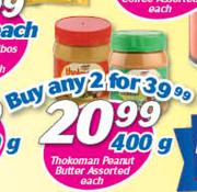 Thokoman Peanut Butter Assorted-2 x 400g