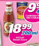 All Gold Tomato Sauce-700ml