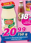 Crosse & Blackwell Mayonnaise Assorted-750g Each