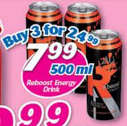 Reboost Energy Drink-3 x 500ml