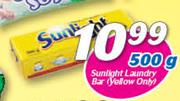 Sunliight Laundry Bar Yellow Only-500g