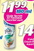  Glade Secrets Air Freshener Assorted-180ml Each