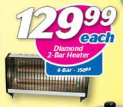 Diamond 2 Bar Heater-Each