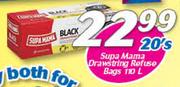 Supa Mama Drawstring Refuse Bags-20's