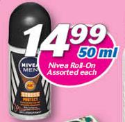 Nivea Roll On Assorted-50ml Each