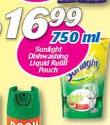 Sunlight Dishwashing Liquid Refill Pouch-750ml