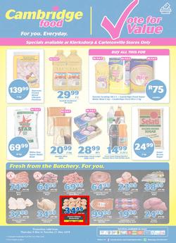 Cambridge Food Klerksdorp : May Mid Month (9 May - 21 May 2019), page 1