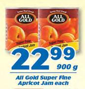 All Gold Super Fine Apricot Jam-900g Each