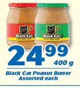 Black Cat Peanut Butter-400g Each